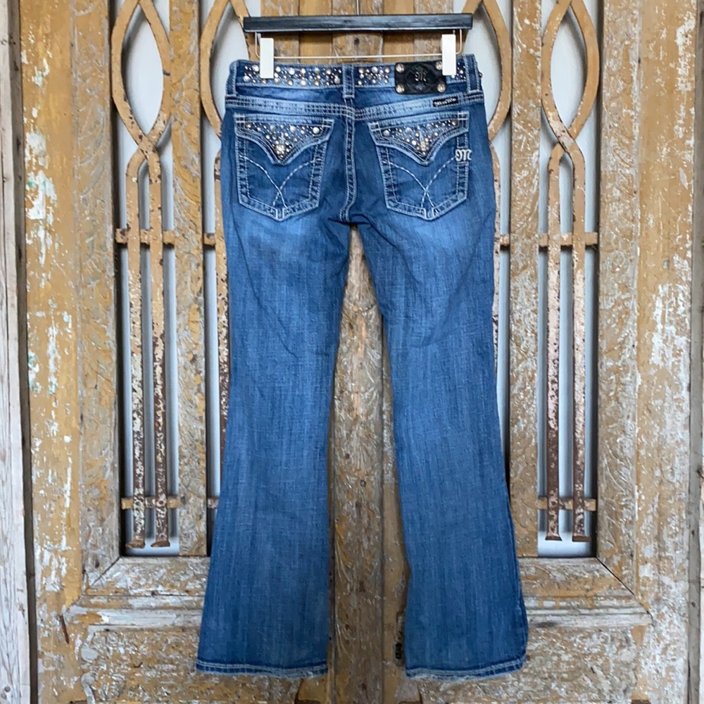 MISS ME BOOTCUT EMBELLISHED JEANS DENIM 30